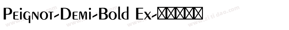 Peignot-Demi-Bold Ex字体转换